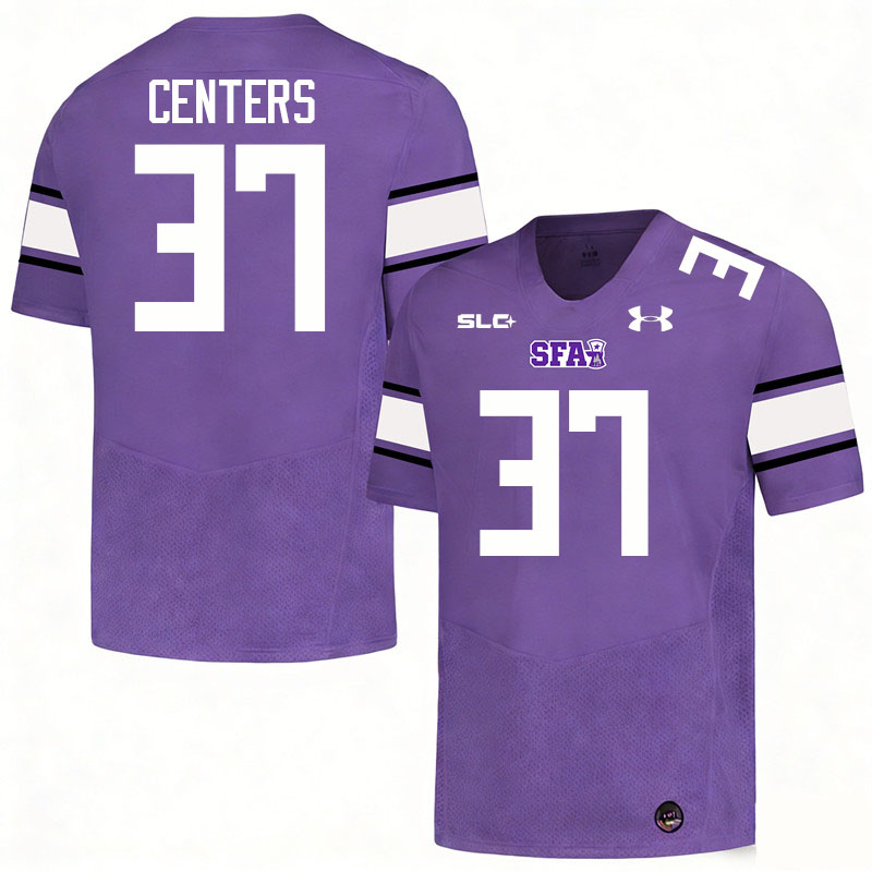 Stephen F. Austin Lumberjacks #37 Larry Centers College Football Jerseys,Uniforms-Purple